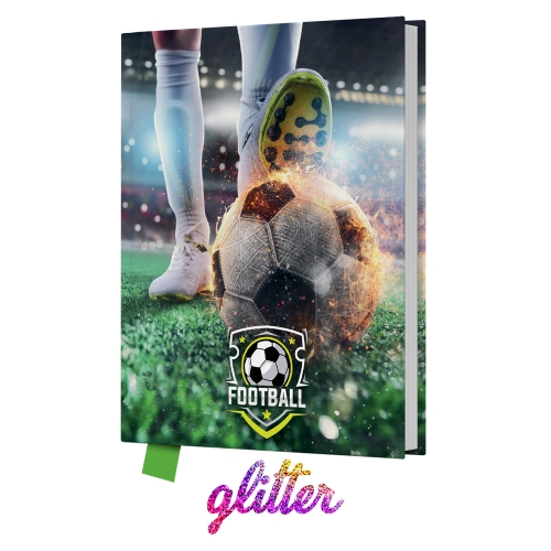 Pamätník JUNIOR 14x18 cm, 80 list. čistý - Futbal