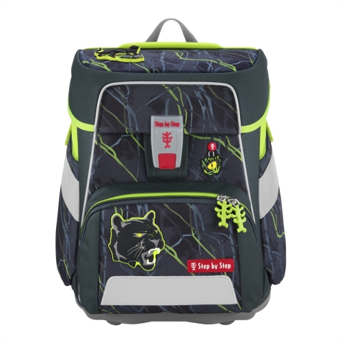 School briefcase SPACE for freshmen - 5-piece set, Step by Step Danger Cat Chiko, certifie
