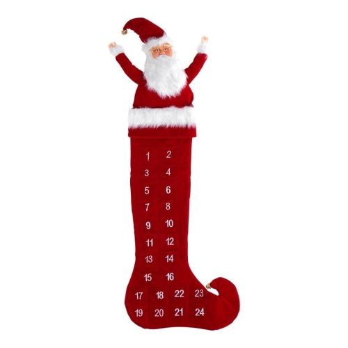 Adventný kalendár - punčocha s Mikulášom