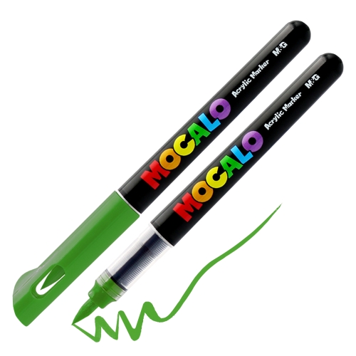 M&G MOCALO Acrylic Marker, brush tip - Forest Green 508
