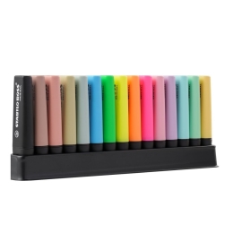 Highlighter STABILO BOSS ORIGINAL 15 pcs DeskSet marker - Nature, Pastel, Neon Highlighter STABILO BOSS ORIGINAL 15 pcs DeskSet marker - Nature, Pastel, Neon