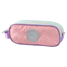 Pencil case, empty - Pastel quilt
