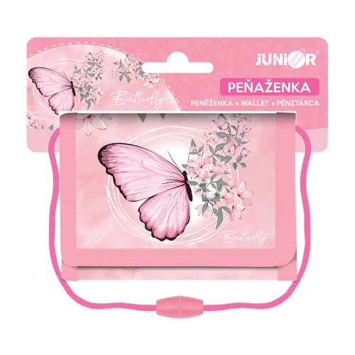 Children's textile wallet JUNIOR S8 - Butterfly