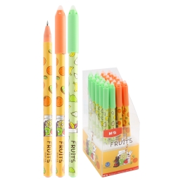 M&G Gaspard et Lisa Fruits Gel/Eraser Pen, 0.5 mm – Blue Ink (Assorted / Price per pie M&G Gaspard et Lisa Fruits Gel/Eraser Pen, 0.5 mm – Blue Ink (Assorted / Price per pie