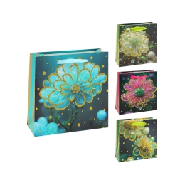 Darčeková taška Flower 14,5 x 6 x 15 cm (mix /cena 1ks)
