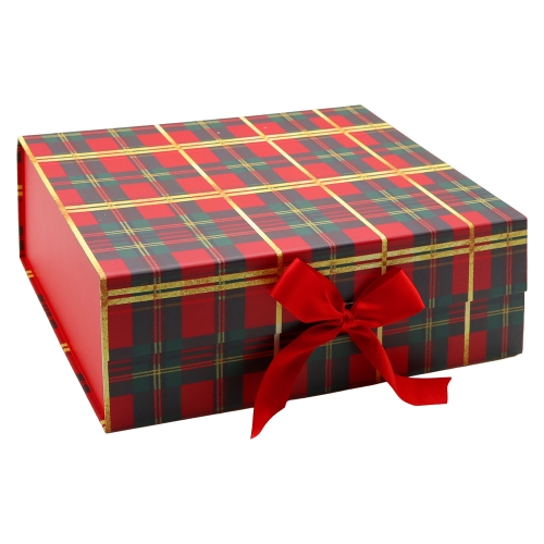 Gift Box with Bow, 33 x 25 x 12 cm - Christmas