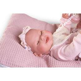 Newborn Mia doll with pillow, 42 cm (2)