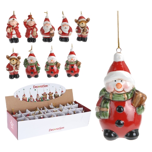 Hanging figurine - mix of Christmas figures /1pc (8 variants)
