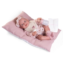 Newborn Mia doll with pillow, 42 cm (1)