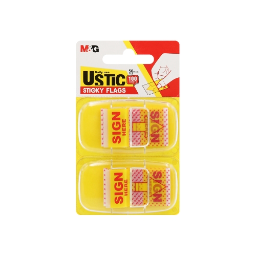 Adhesive tabs M&G plastic 44x25 mm