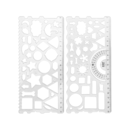Stencil shapes 208 x 95 mm, flexible (mix of colours) pack of 2 (2)