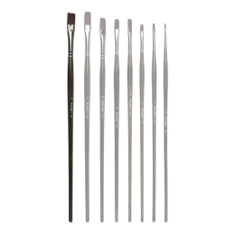 Flat brush MILAN no. 14 - 822 with ergonomic handle (1)