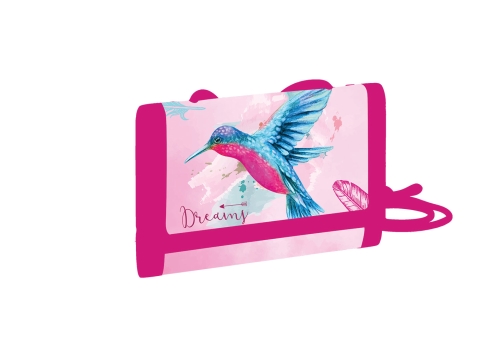 Children's wallet with string - Hummingbird