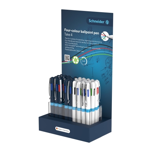 Presentation stand Schneider Take 4 ballpoint pen (36 pcs) - 4 colour refill (1)