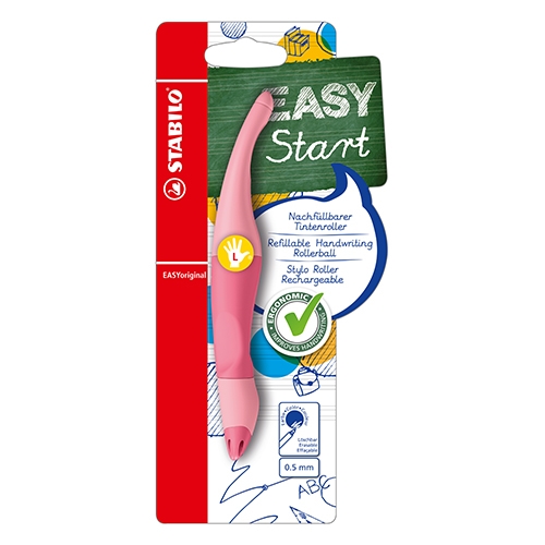 Ergonomický roller pre ľavákov - STABILO EASYoriginal Pastel - pastelová ružová