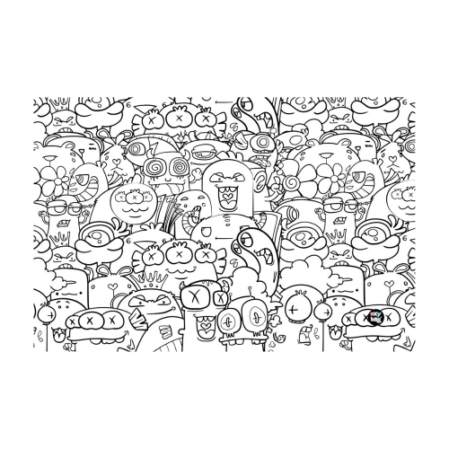 Table mat 60x40cm Monsters