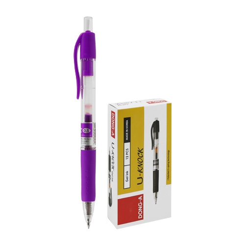 Gel pen DONG-A U-Knock 0.5mm/purple