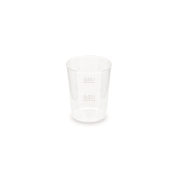 Returnable cup (PP) reusable O43mm 2cl/4cl [50 pcs]