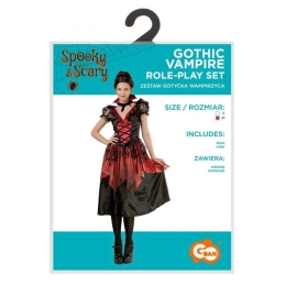 Costume / Gothic Vampire Set for Adults (dress, collar), size M (3)