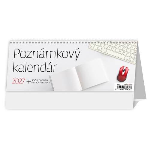 2027 Desk Calendar, Notebook Calendar