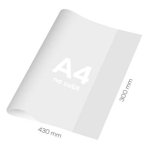 Cover for notebook A4 PVC thick transparent 110 mic / 1pc (1)