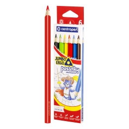 Pastelky trojhranné CENTROPEN JUMBO 6 farieb