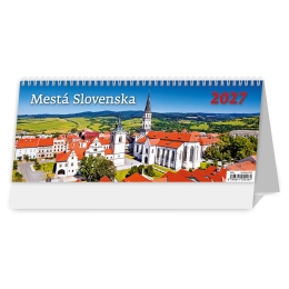 Stolový kalendár 2027 Mestá Slovenska