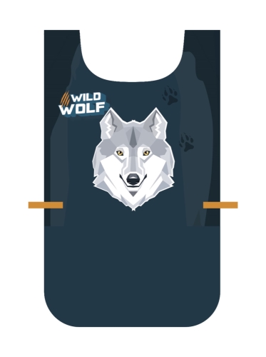 Apron poncho wolf