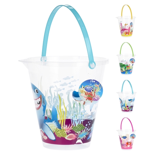 Beach bucket with print (4 motifs)