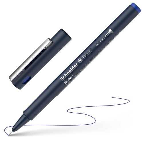 Fineliner Schneider Pictus 0.3 - modrá náplň