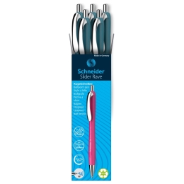 Ballpoint pen Schneider Slider Rave XB Teal - blue refill (1)
