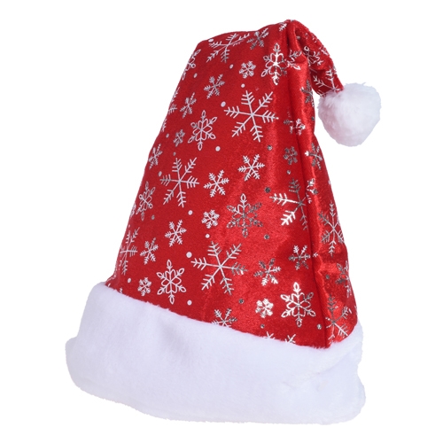 Cap - Santa Claus with snowflakes 45 cm, 1pc