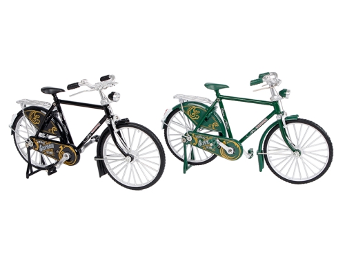 2asstd color (green, black) 18cm die cast men's bike 12pcs in DBX