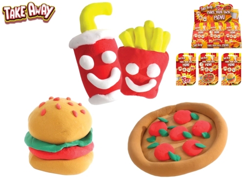 Take Away 3asstd butter putty make your own fast food on paper card 12pcs in DBX