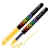 M&G MOCALO Acrylic Marker, brush tip - Bright Yellow 302