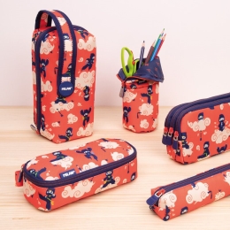 Oval pencil case Ninjutsu special series, red (1)