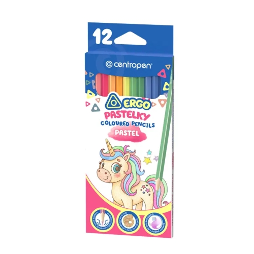 Pastelky pastelové CENTROPEN 9524/12 trojuholníkové