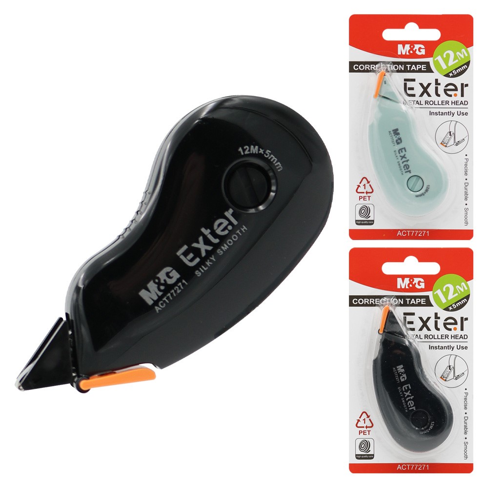 Corrector tape M&G Exter (5 mm x 12 m) - 2 colors