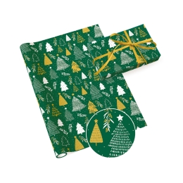 Gift paper 70 x 200 cm - Neutral 20 (mix of 5 Christmas designs) (3)