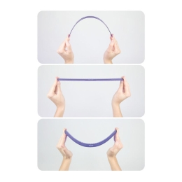 Pravítko MILAN "FLEX" ohybné 30 cm, modré (3)