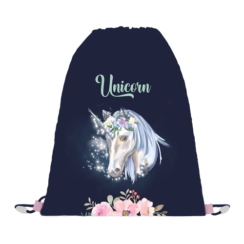 Vrecko na prezuvky s potlačou - Unicorn