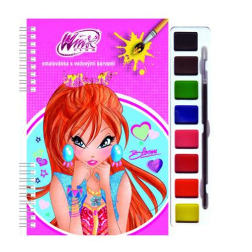 Omaľovanka s vodovými farbami WINX CLUB