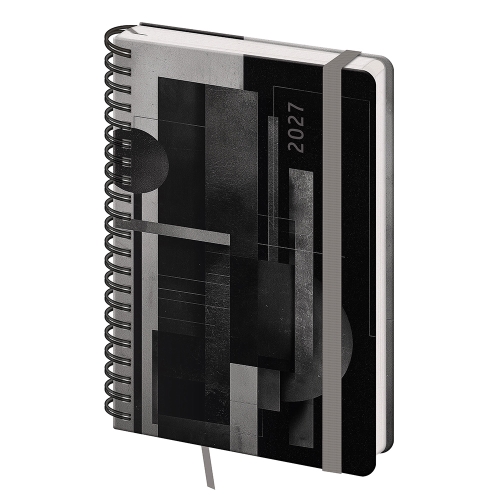 2027 Weekly A5 Planner with Notes - Twin - Abstract