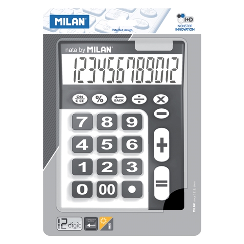 Kalkulačka MILAN stolová 12-miestna 150912 čierna 