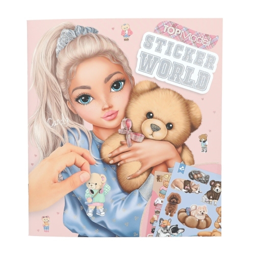 Kreatívny zošit Top Model so samolepkami - Stickerworld TEAM TEDDY