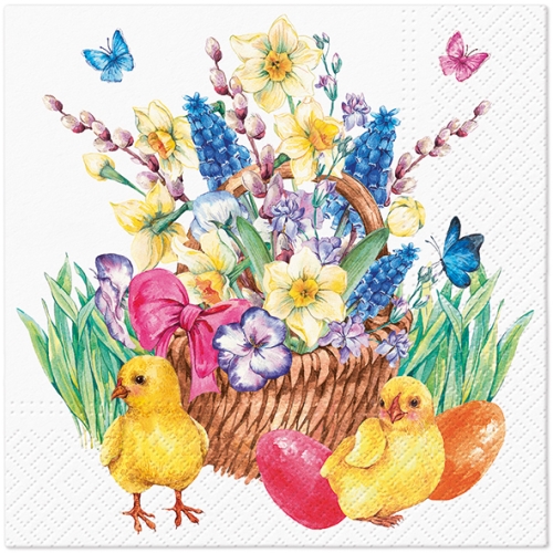 Napkins TaT 33x33cm Easter Bouquet