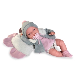 Bábika Toneta s kvetinovým vankúšom, 33 cm (1)