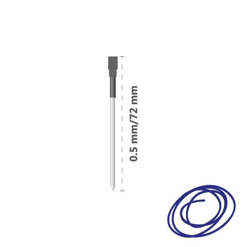 Crystal Touch metal refill 0.5 mm - blue