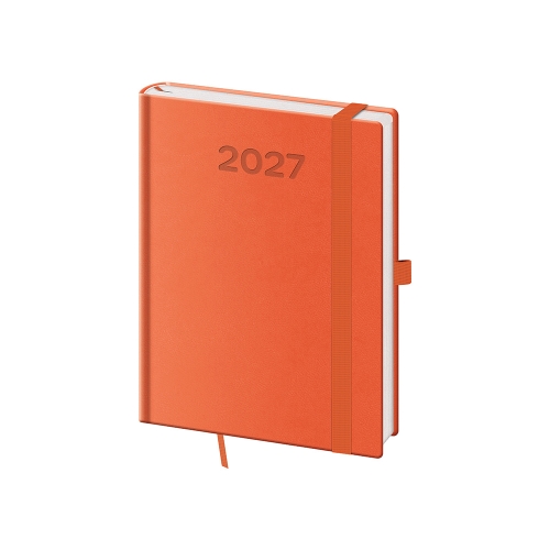 Diár 2027 denný B6 Print Pop - oranžová
