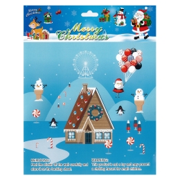 Christmas window film 18 x 23 cm - snowflakes (mixdesigns) (7)